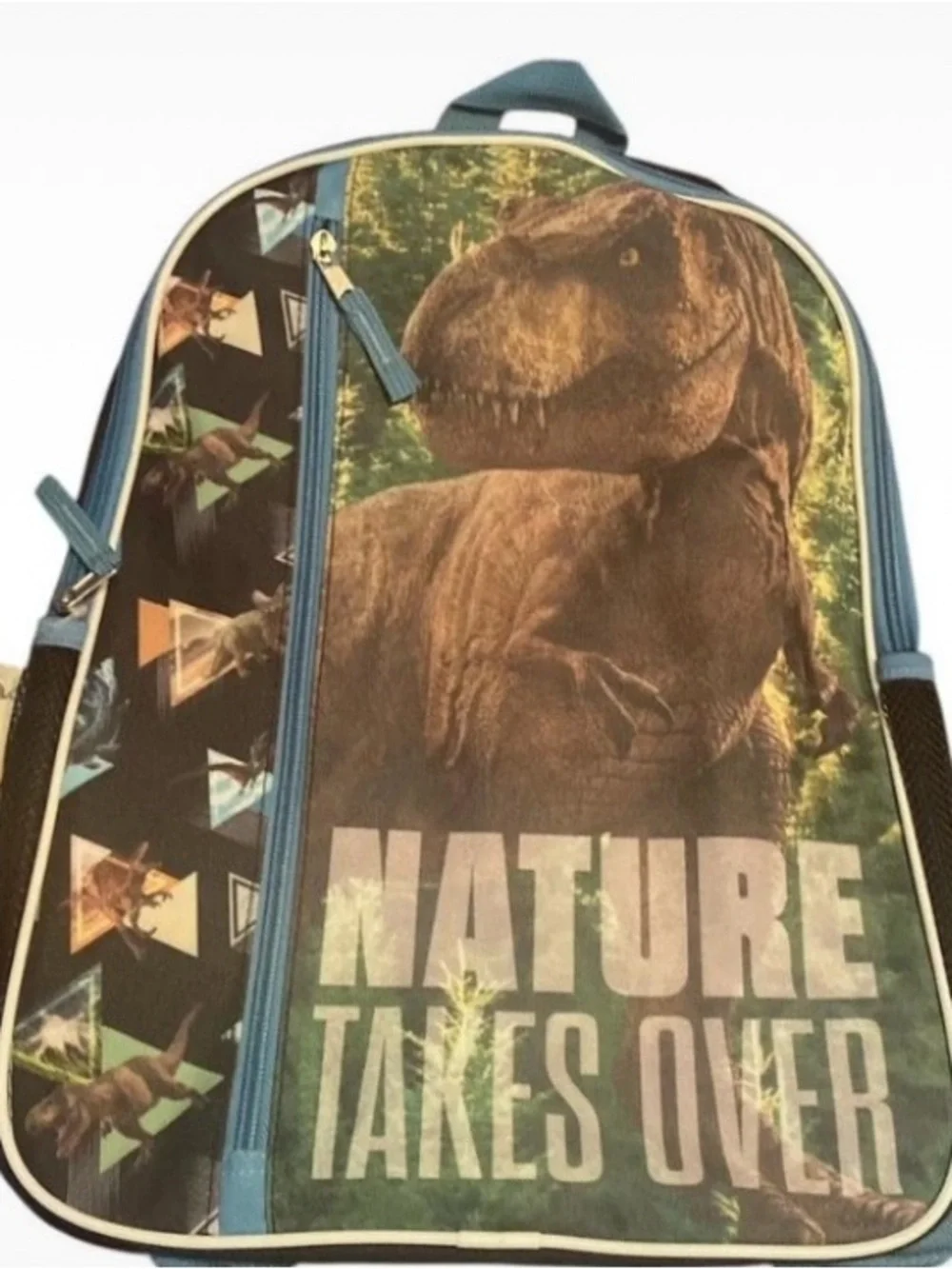 Blue Dinosaur Kids Backpack by